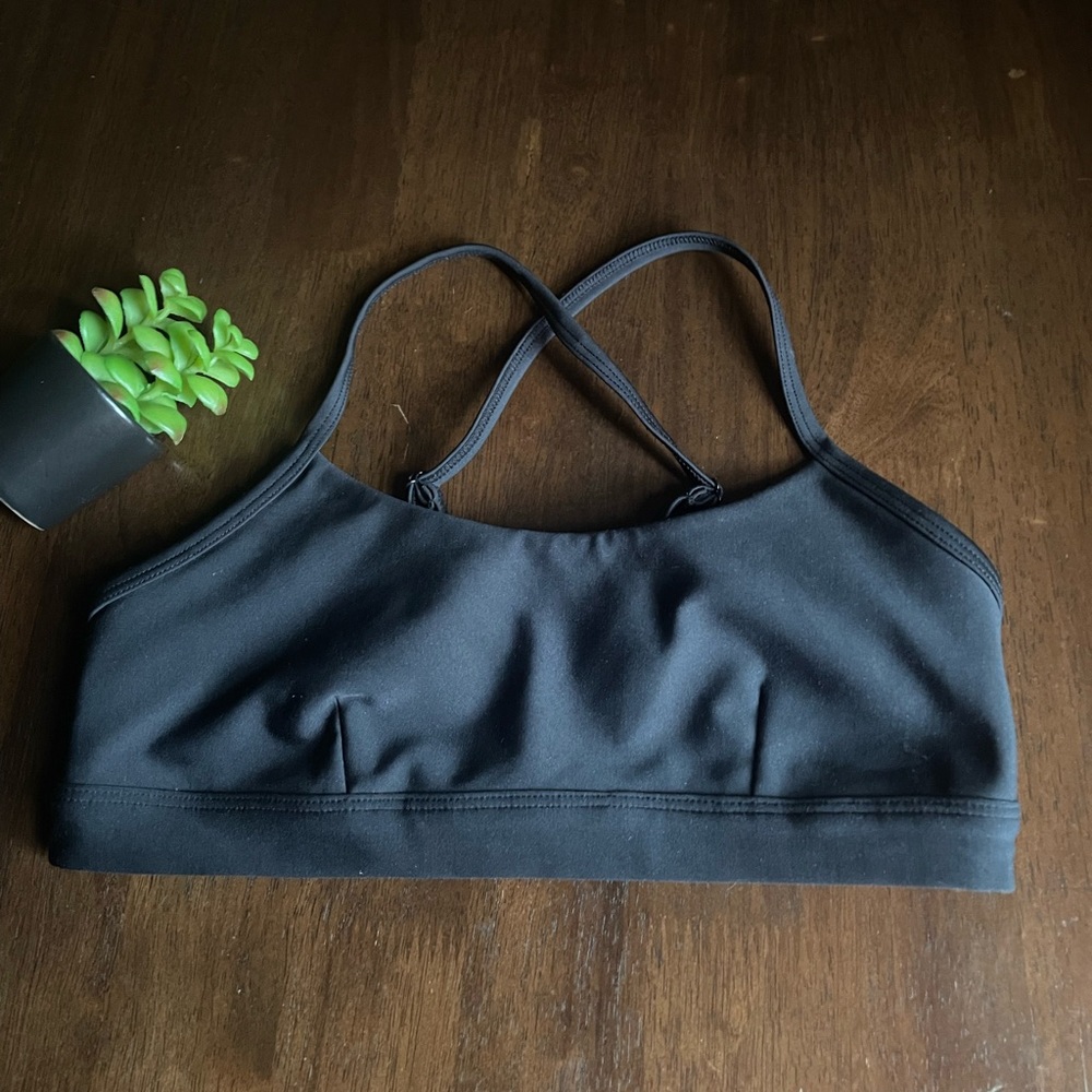 ALO Black Workout Sports Bra Size XS